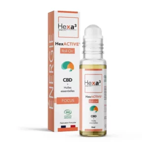 Roll-on CBD FOCUS aux huiles essentielles Bio Hexa3 — Alpha X CBD